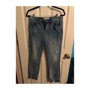 Ladies Flare Ankle Jeans
